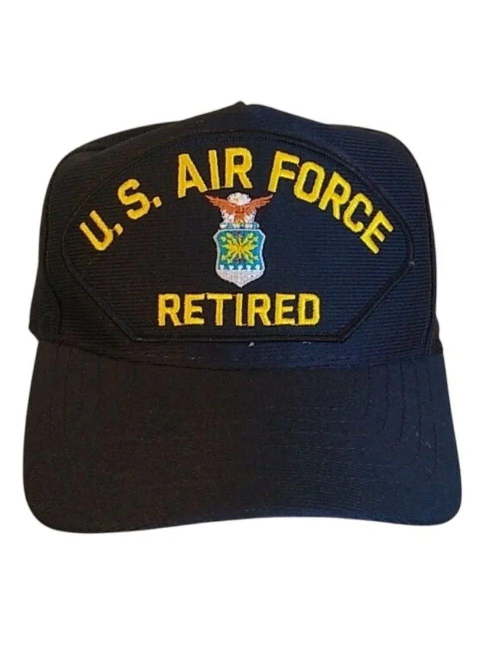 USAF U.S. Air Force Retired Military adjustable Ball Caps Hats, Set of 2